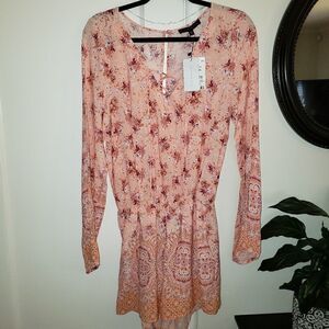 Sanctuary Brown Eyed Girl Floral Print Romper